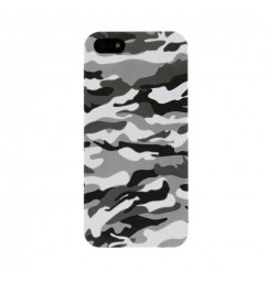 Stylish, cover gommata sottile - Apple iPhone 5 / 5s / SE - Grey Camo