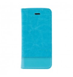 Wallet Folio Case, cover a libro - Apple iPhone 5 / 5s / SE - Turchese