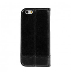 Wallet Folio Case, cover a libro - Apple iPhone 6 / 6s - Nero