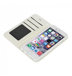 Wallet Folio Case, cover a libro - Apple iPhone 6 / 6s - Bianco