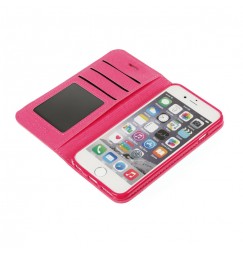 Wallet Folio Case, cover a libro - Apple iPhone 6 / 6s - Cherry
