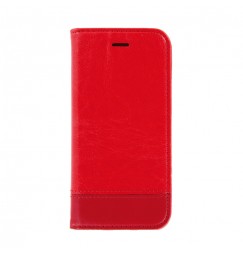 Wallet Folio Case, cover a libro - Apple iPhone 6 / 6s - Rosso