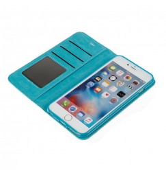 Wallet Folio Case, cover a libro - Apple iPhone 6 Plus / 6s Plus - Turchese