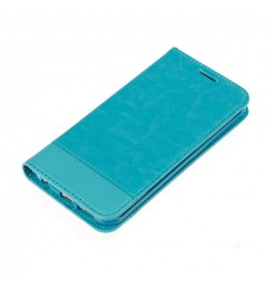 Wallet Folio Case, cover a libro - Samsung Galaxy S6 Edge - Turchese
