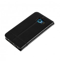Wallet Folio Case, cover a libro - Samsung Galaxy S6 - Nero