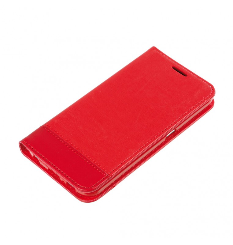 Wallet Folio Case, cover a libro - Samsung Galaxy S6 - Rosso