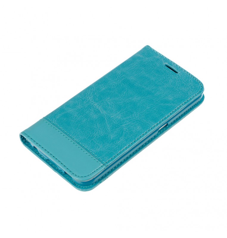 Wallet Folio Case, cover a libro - Samsung Galaxy S6 - Turchese