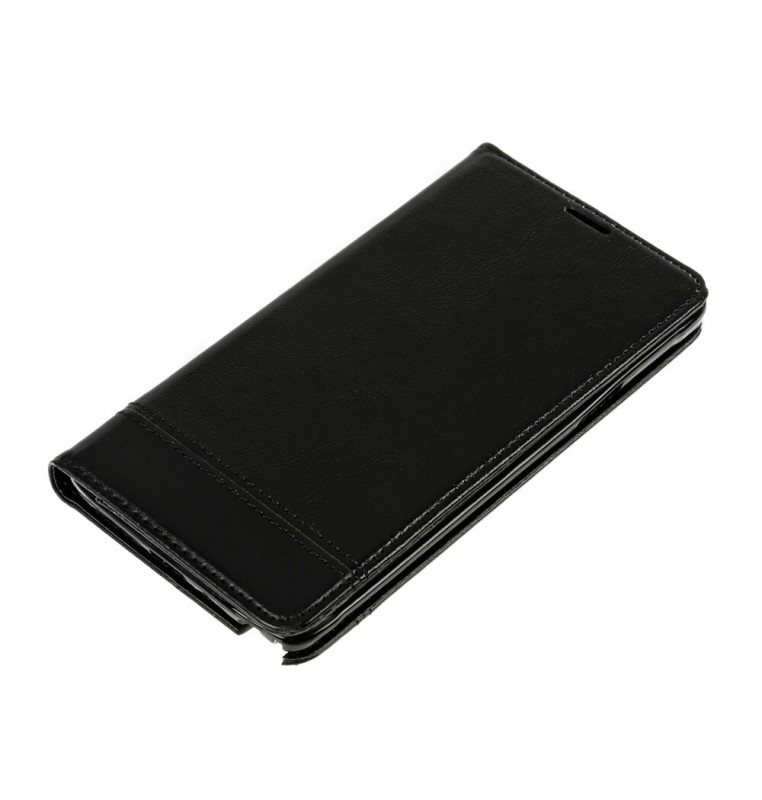 Wallet Folio Case, cover a libro - Samsung Galaxy Note 4 - Nero