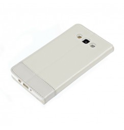 Wallet Folio Case, cover a libro - Samsung Galaxy A7 - Bianco