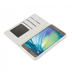 Wallet Folio Case, cover a libro - Samsung Galaxy A7 - Bianco