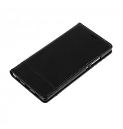 Wallet Folio Case, cover a libro - Huawei P8 - Nero