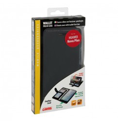 Wallet Folio Case, cover a libro - Huawei Nova Plus - Nero