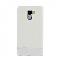 Wallet Folio Case, cover a libro - Huawei Honor 7 - Bianco