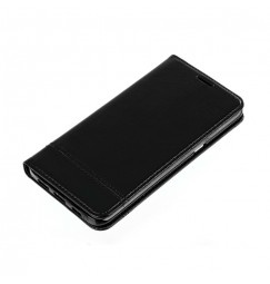 Wallet Folio Case, cover a libro - Samsung Galaxy S6 Edge+ - Nero