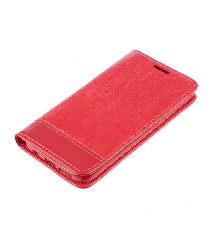 Wallet Folio Case, cover a libro - Samsung Galaxy S7 - Rosso