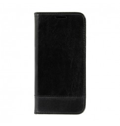 Wallet Folio Case, cover a libro - Samsung Galaxy S7 Edge - Nero