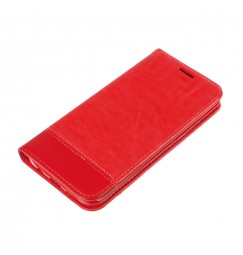Wallet Folio Case, cover a libro - Samsung Galaxy S7 Edge - Rosso