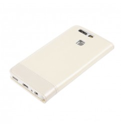 Wallet Folio Case, cover a libro - Huawei P9 - Bianco