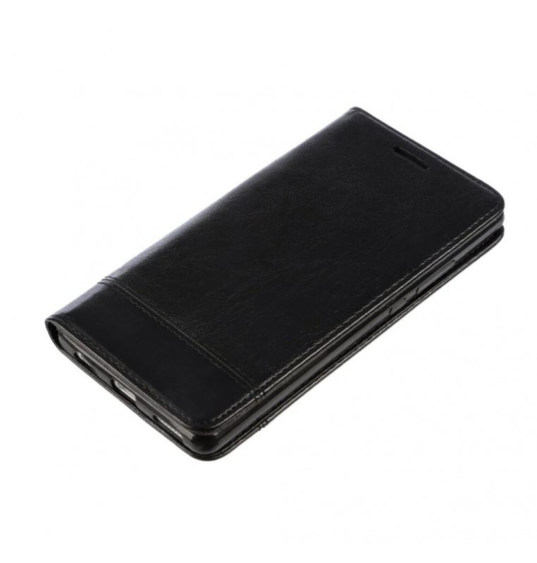 Wallet Folio Case, cover a libro - Huawei P9 Plus - Nero