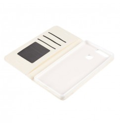 Wallet Folio Case, cover a libro - Huawei P9 Plus - Bianco