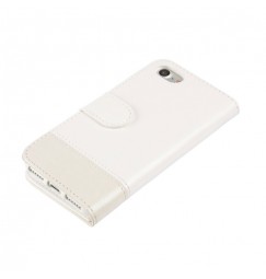 Wallet Folio Case, cover a libro - Apple iPhone 7 / 8 - Bianco