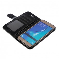 Wallet Folio Case, cover a libro - Samsung Galaxy J5 2016 - Nero