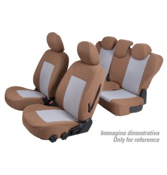 Set coprisedili Superior - Nocciola - compatibile per Citroen Nemo Van (12/08>03/14)  - Fiat Fiorino (11/07>)  - Peugeot Bipper 