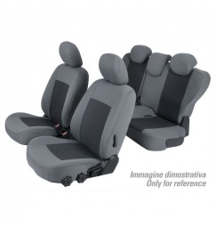 Set coprisedili Superior - Grigio/Nero - compatibile per Citroen Jumper (04/06>04/14)  - Fiat Ducato (07/06>04/14)  - Peugeot Bo