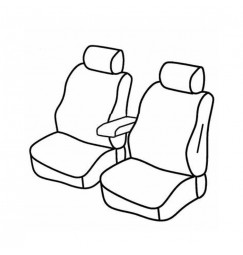 Set coprisedili Superior - Nocciola - compatibile per Fiat Doblò Cargo (11/00>12/09) Dal 2007