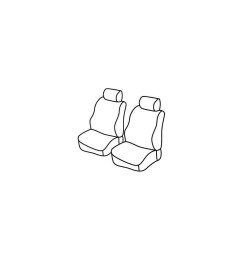 Set coprisedili Superior - Nocciola - compatibile per Renault Kangoo (08/97>01/08)