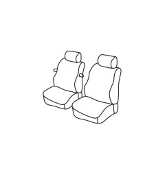 Set coprisedili Superior - Beige - compatibile per Renault Kangoo (02/08>05/21) Maxi