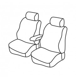 Set coprisedili Superior - Beige - compatibile per Skoda Roomster (09/06>10/15) Praktik