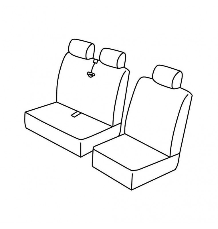 Set coprisedili Superior - Nocciola - compatibile per Citroen Jumper (01/94>03/06)