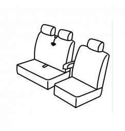 Set coprisedili Superior - Nocciola - compatibile per Mercedes Sprinter (06/18>)