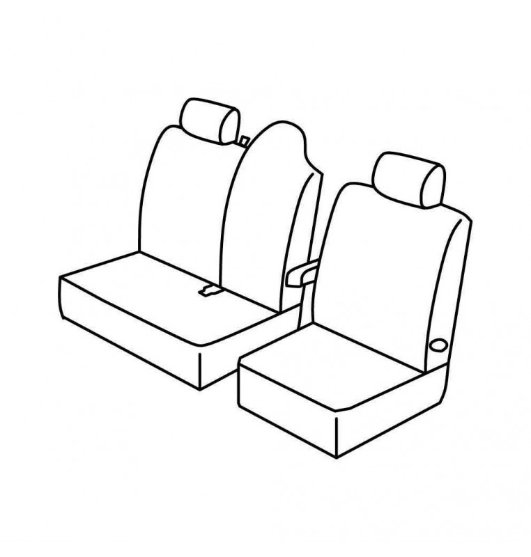 Set coprisedili Superior - Nocciola - compatibile per Renault Master (02/10>)  - Opel Movano (08/10>12/21)