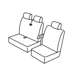 Set coprisedili Superior - Nocciola - compatibile per Renault Master (09/19>)