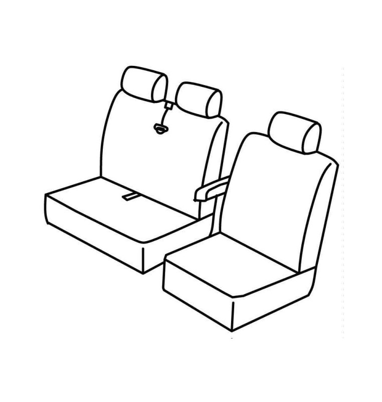 Set coprisedili Superior - Nocciola - compatibile per Renault Master (09/19>)