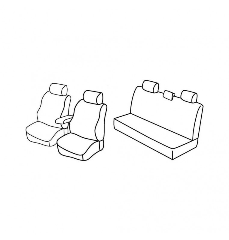 Set coprisedili Superior - Nocciola - compatibile per Dacia Duster (05/10>05/12)