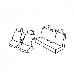 Set coprisedili Superior - Nocciola - compatibile per Dacia Sandero Streetway (02/21>)  - Dacia Sandero Stepway (02/21>)