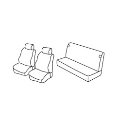 Set coprisedili Superior - Beige - compatibile per Fiat Punto 5p (01/93>08/99)