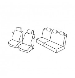 Set coprisedili Superior - Beige - compatibile per Ford Fiesta 3p (11/02>08/08)