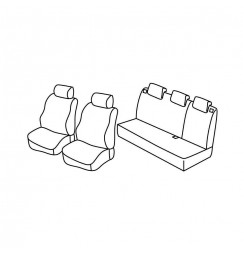 Set coprisedili Superior - Nocciola - compatibile per Hyundai Getz 5p (07/02>01/09)