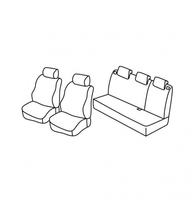 Set coprisedili Superior - Beige - compatibile per Hyundai Getz 5p (07/02>01/09)