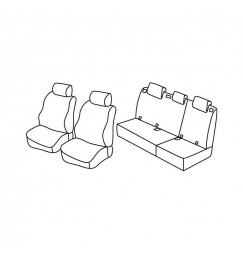 Set coprisedili Superior - Beige - compatibile per Kia Picanto (04/04>04/11)