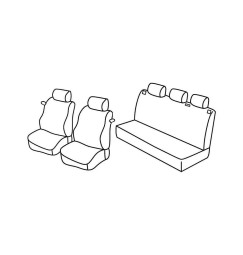 Set coprisedili Superior - Nocciola - compatibile per Opel Corsa C 3p (10/00>08/06)