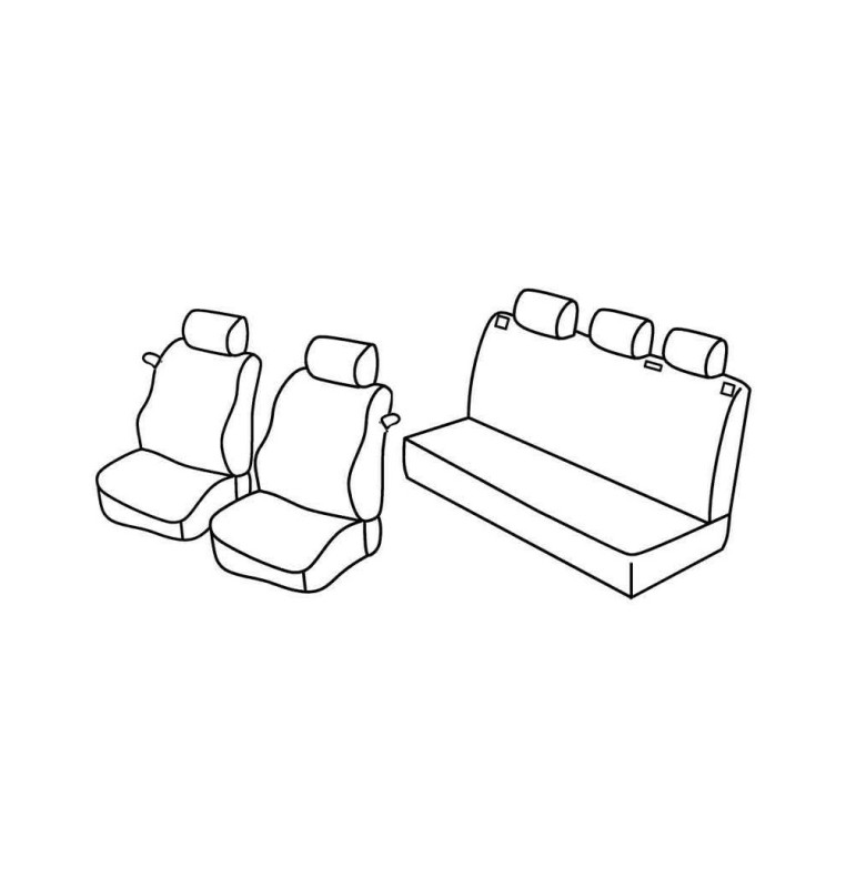 Set coprisedili Superior - Beige - compatibile per Opel Corsa C 3p (10/00>08/06)