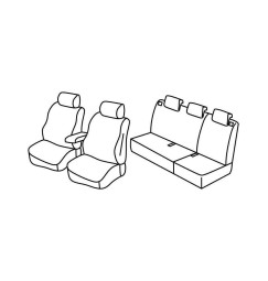 Set coprisedili Superior - Beige - compatibile per Renault Clio III 5p (10/05>01/13)