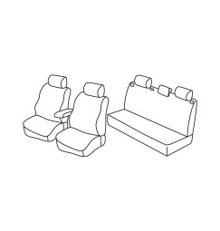 Set coprisedili Superior - Nocciola - compatibile per Skoda Fabia 5p (05/07>01/15)