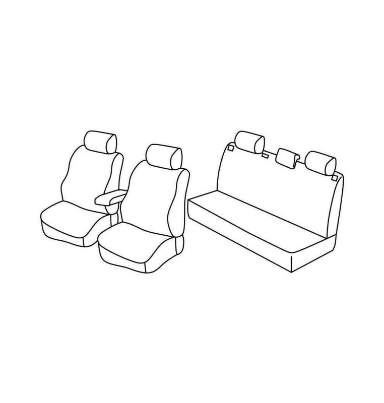 Set coprisedili Superior - Nocciola - compatibile per Skoda Fabia 5p (05/07>01/15)