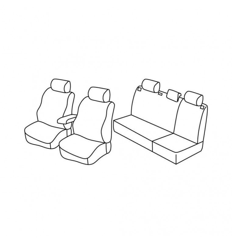 Set coprisedili Superior - Nocciola - compatibile per Skoda Fabia 5p (05/07>01/15)